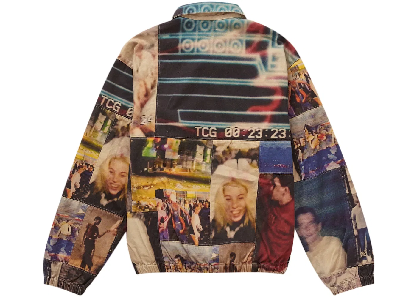 Мужская куртка-рубашка из пэчворка Supreme Mark Leckey Hardcore Patchwork Harrington Jacket, Multicolor — фото 2