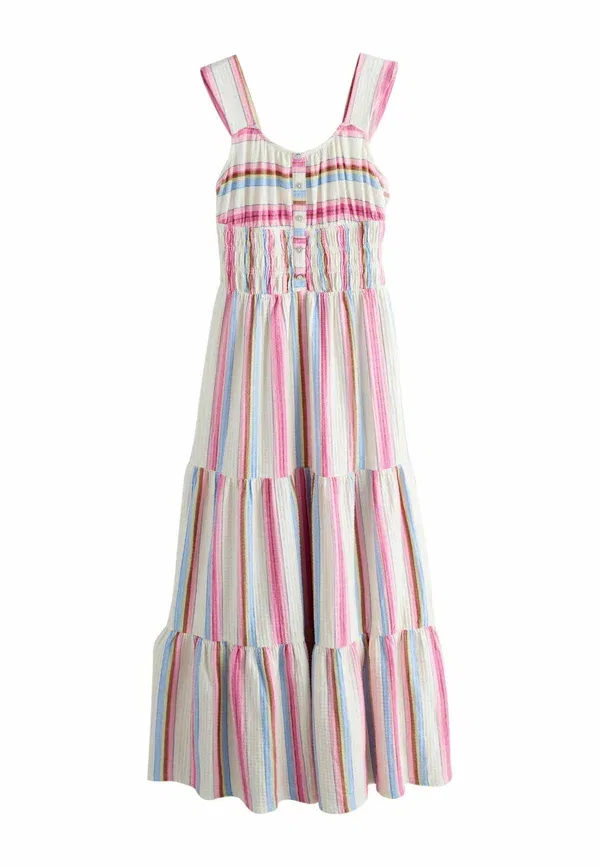 Платье приталенное Day dress Next, pink stripe, розовый