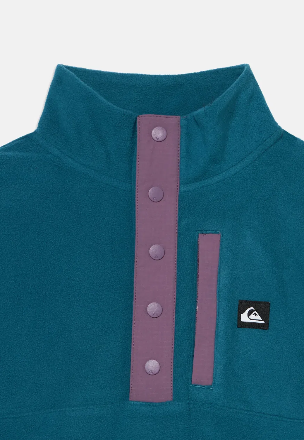 Унисекс, без указания места назначения - флисовый джемпер Quiksilver, Blue Coral — фото 4