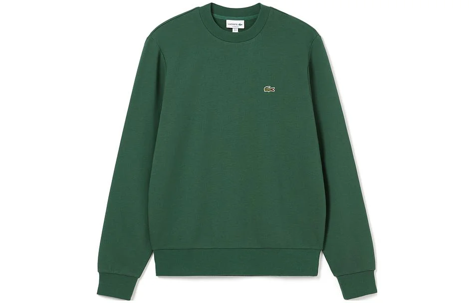 LACOSTE Свитшот мужской крокодиловый зеленый