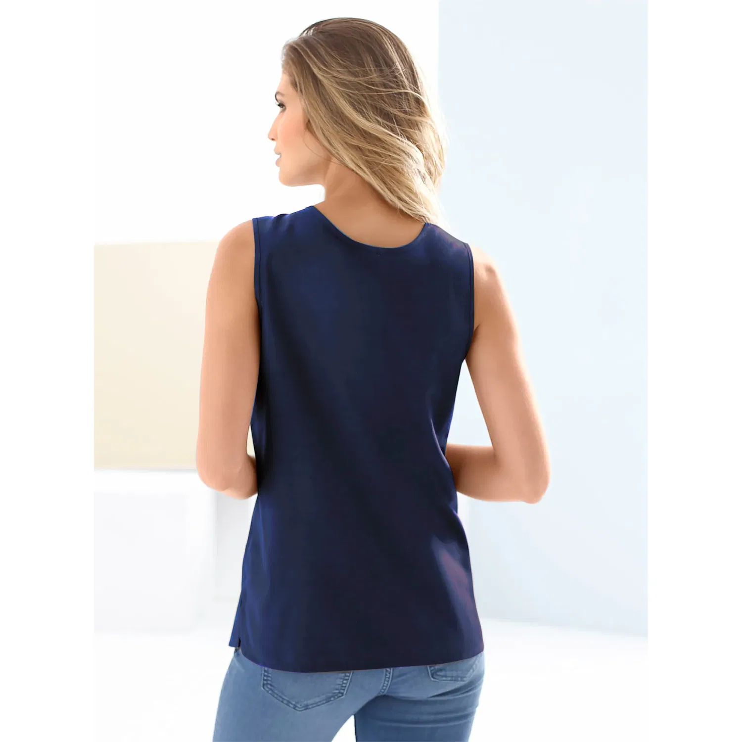 Женская блуза классическая Classic Basics, Navy — фото 2