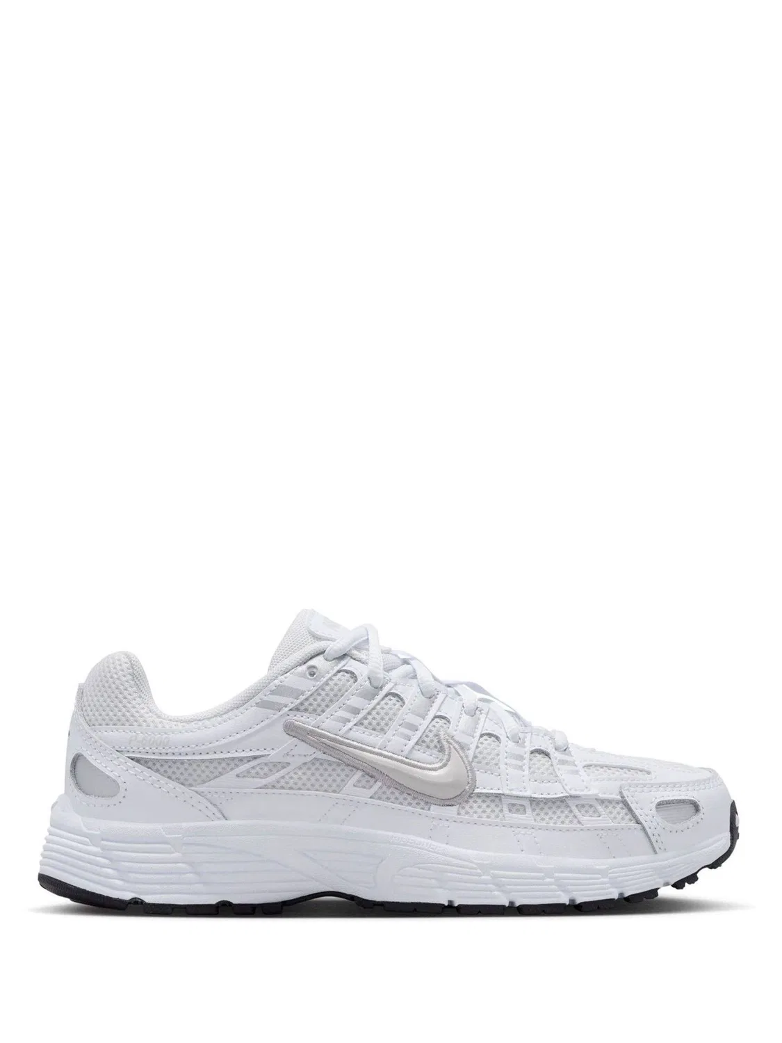 Кроссовки Nike P6000 для детей, бело-серебристые