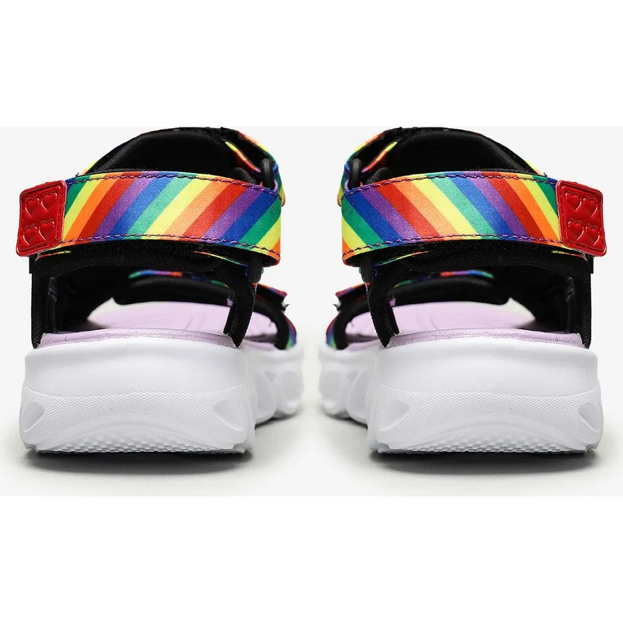 Светящиеся сандалии с ремешками Hypno-Splash - Rainbow Lights Skechers, Черный — фото 4
