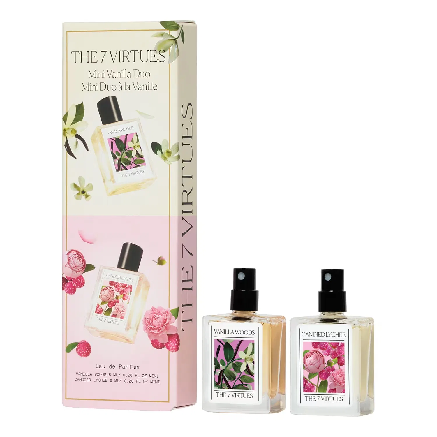 Набор мини-парфюмов Vanilla Woods и Candied Lychee 2 x 6 мл THE 7 VIRTUES