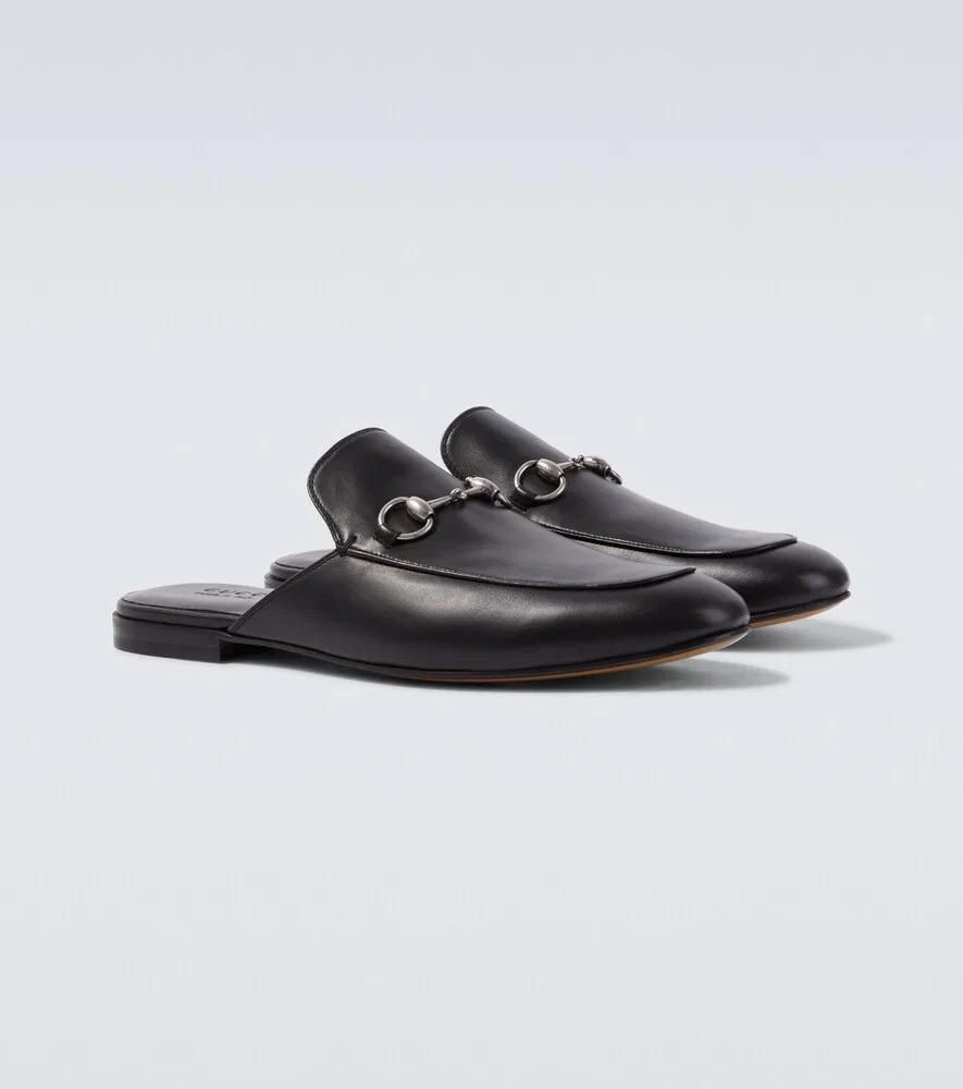 Кожаные мюли Jordan Gucci, черный