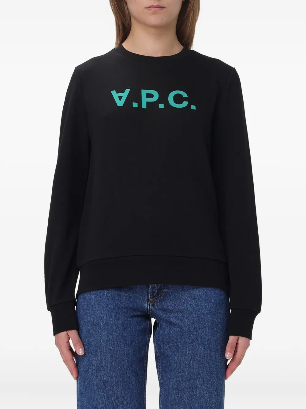 

Свитшот с логотипом A.P.C., черный
