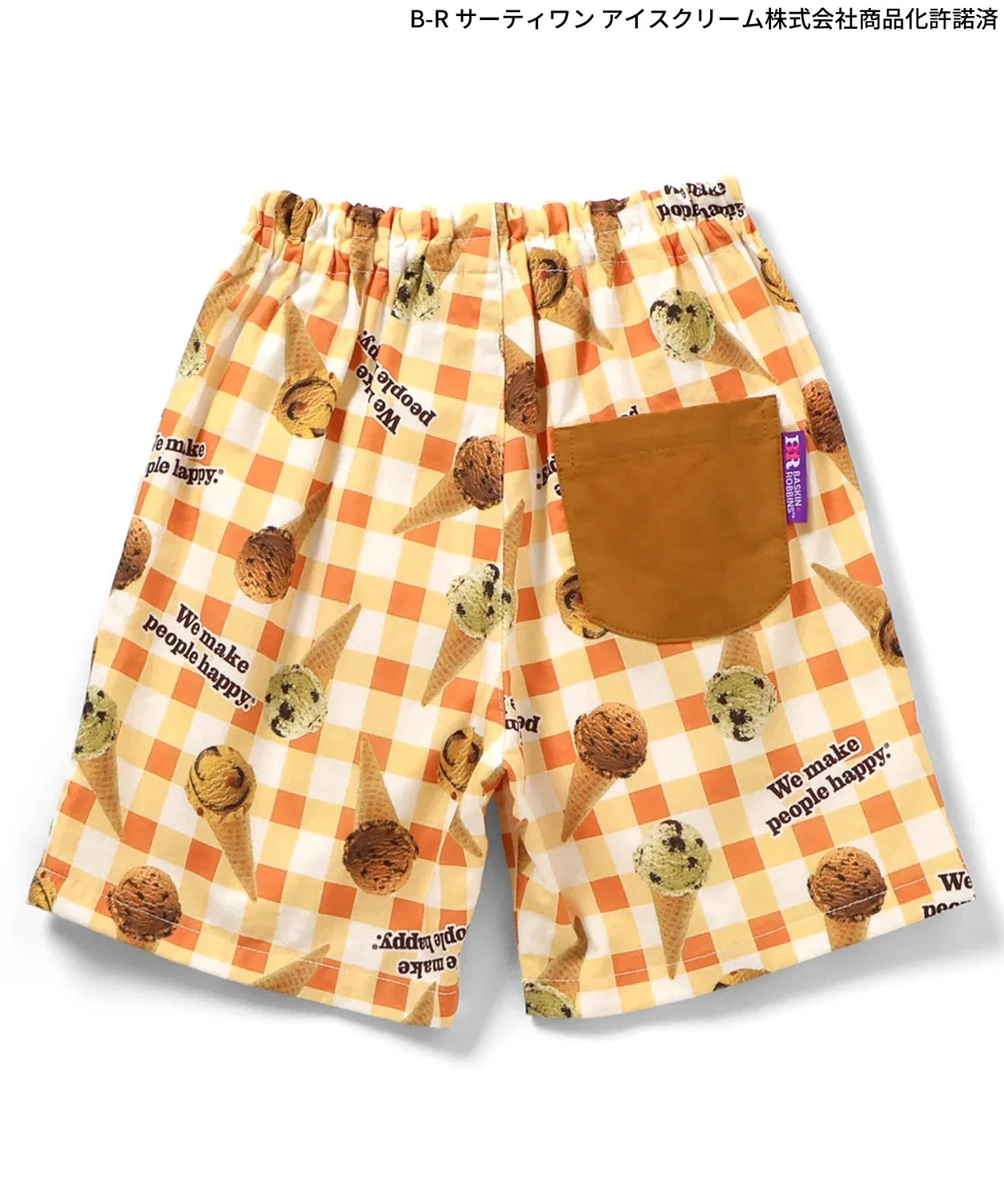 Детские шорты с принтом 31 Ice Cream, модель 31 Ice Cream, apres les cours, Розовый — фото 3