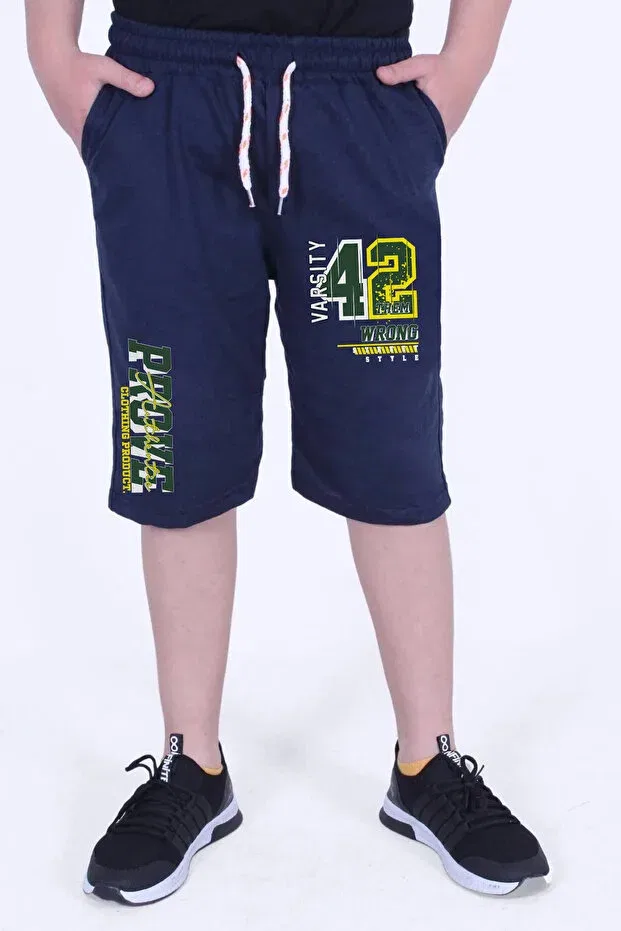 Детские шорты для мальчиков с принтом Prove Printed Panios Kids, Navy Blue