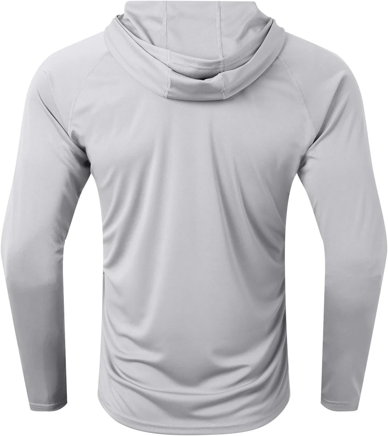 Мужская футболка для бега и фитнеса с длинным рукавом, Light Gray — фото 3