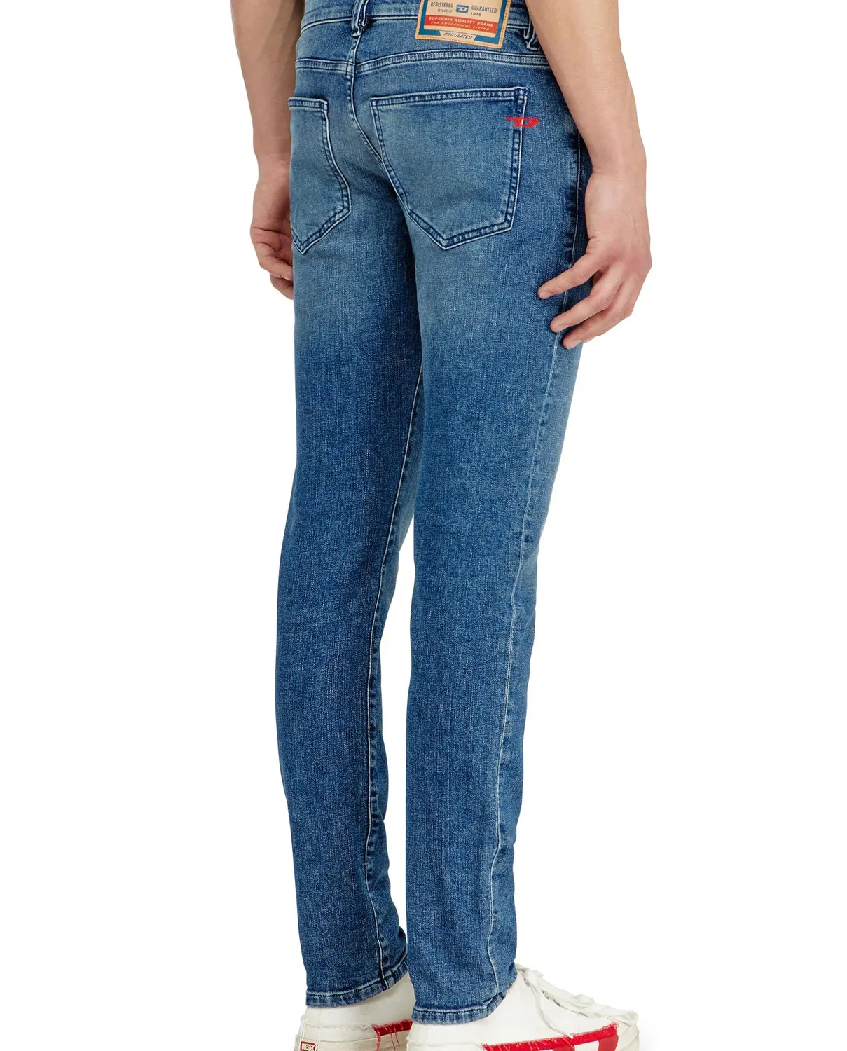 Мужские джинсы slim Vaquero slim de hombre cintura media 2019 d-strukt Diesel, Azul — фото 2