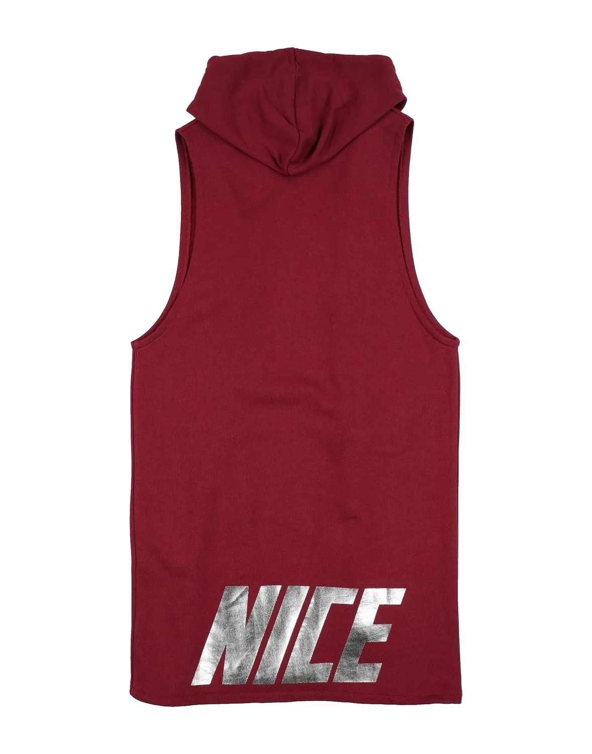 Детская кофта из флиса с принтом Nicebrand, бордовый — фото 2