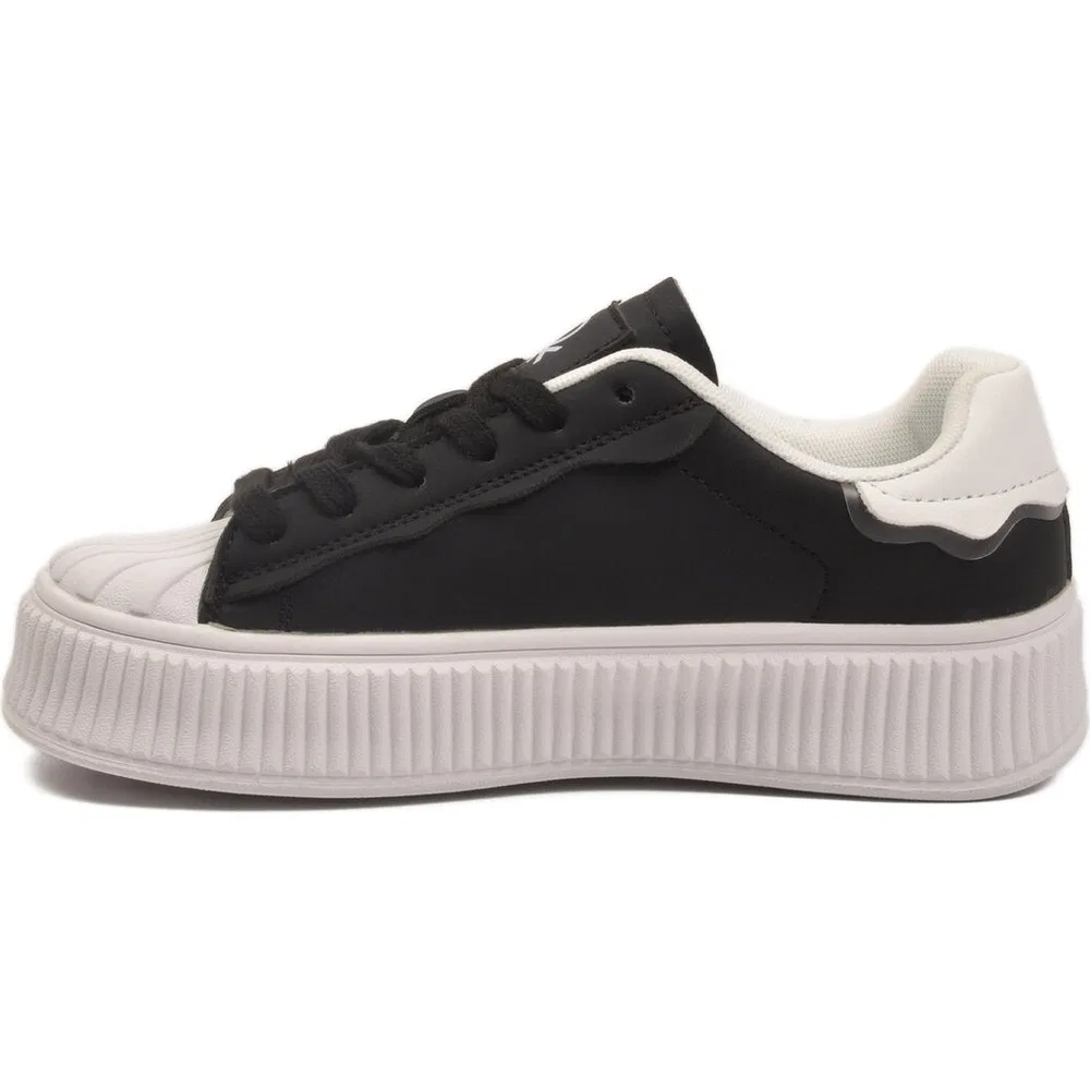 Детские спортивные кроссовки с шнуровкой Siyah-Beyaz Unisex Spor Ayakkabı BNI-12152 G United Colors Of Benetton — фото 4