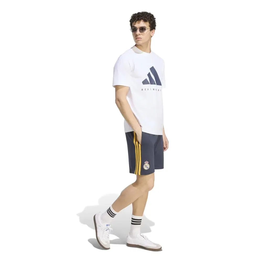Мужская футболка с принтом Real Madrid DNA Adidas, White — фото 4