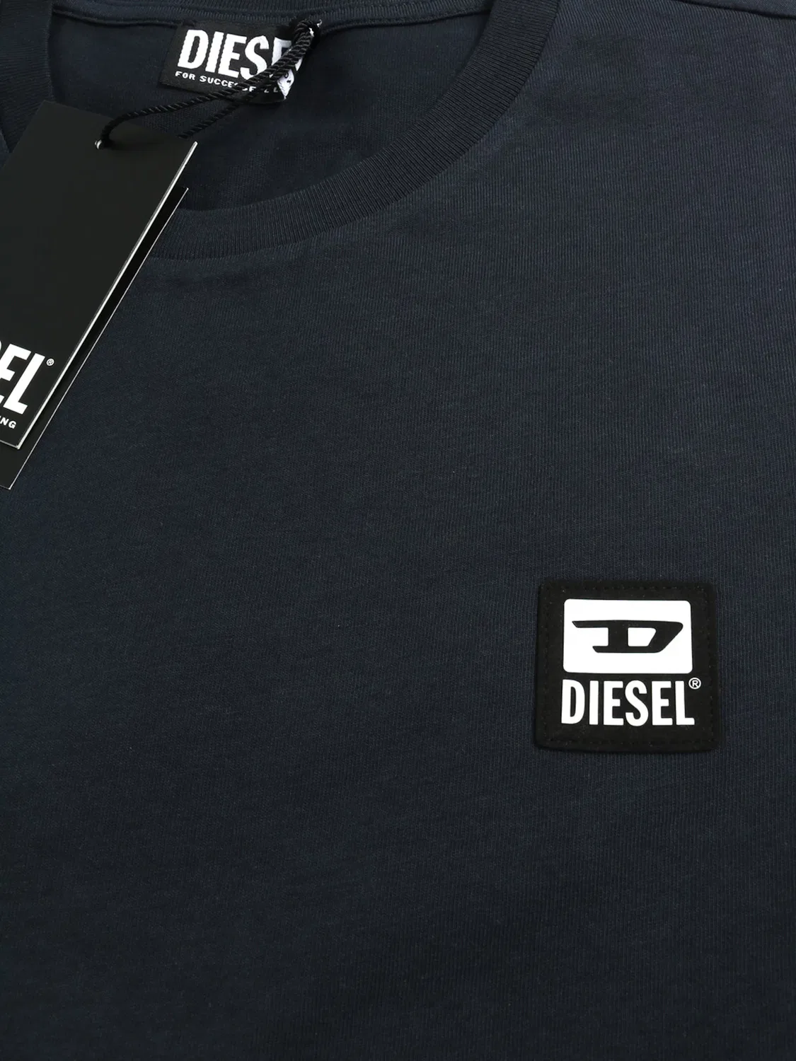 Футболка Diesel T-JUST-K30 темно-синего цвета — фото 2