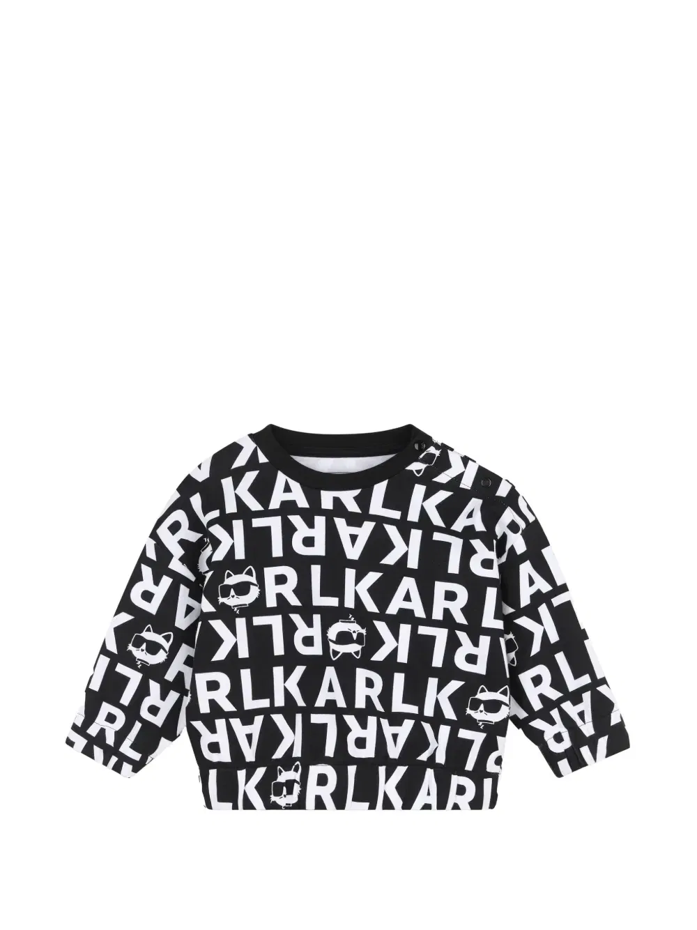 Спортивный костюм с логотипом Karl Lagerfeld Kids, черный — фото 3