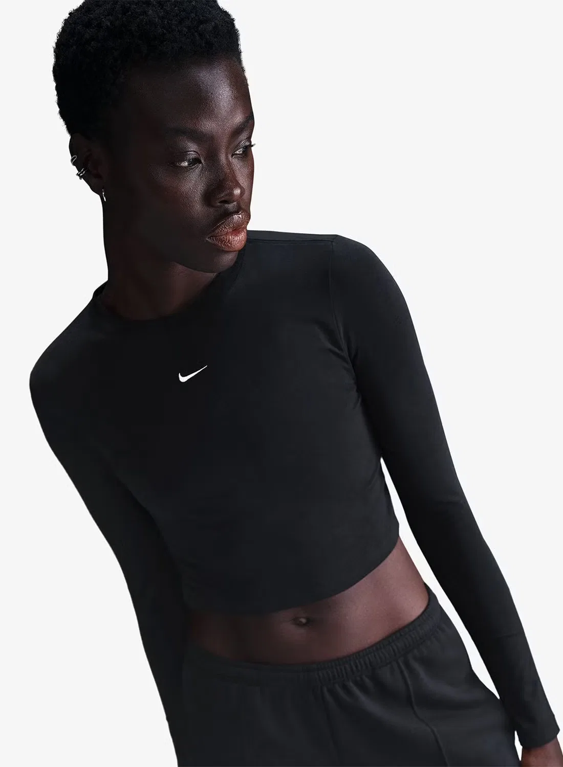Топ Nike NSW Chill Knit, черный