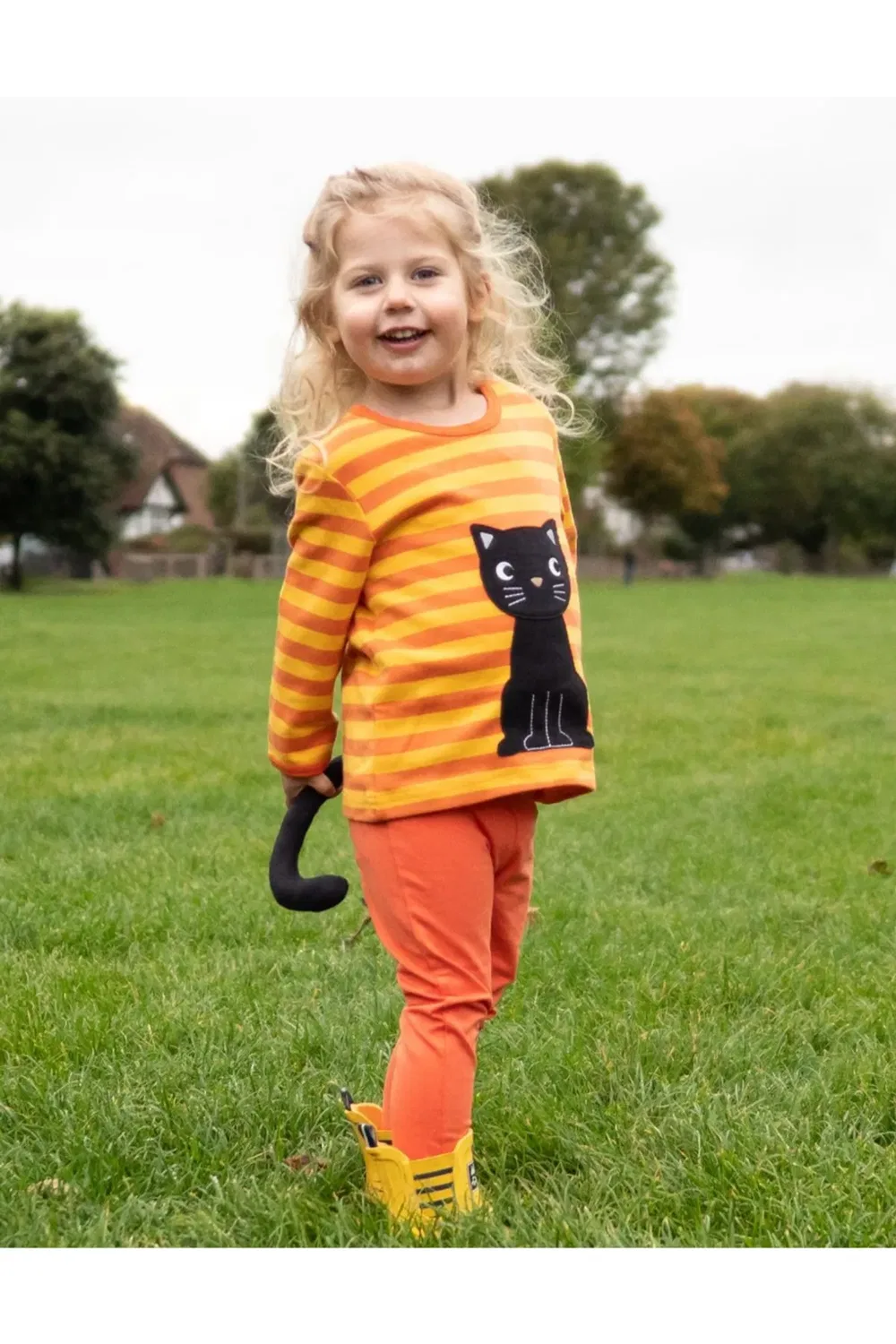 Футболка с аппликацией Black Cat Toby Tiger, Orange