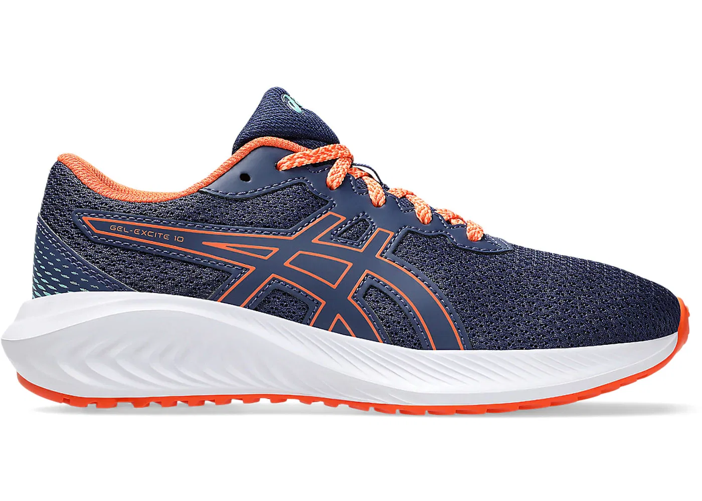 Детские кроссовки для бега ASICS Gel-Excite 10, Indigo Blue Nova Orange