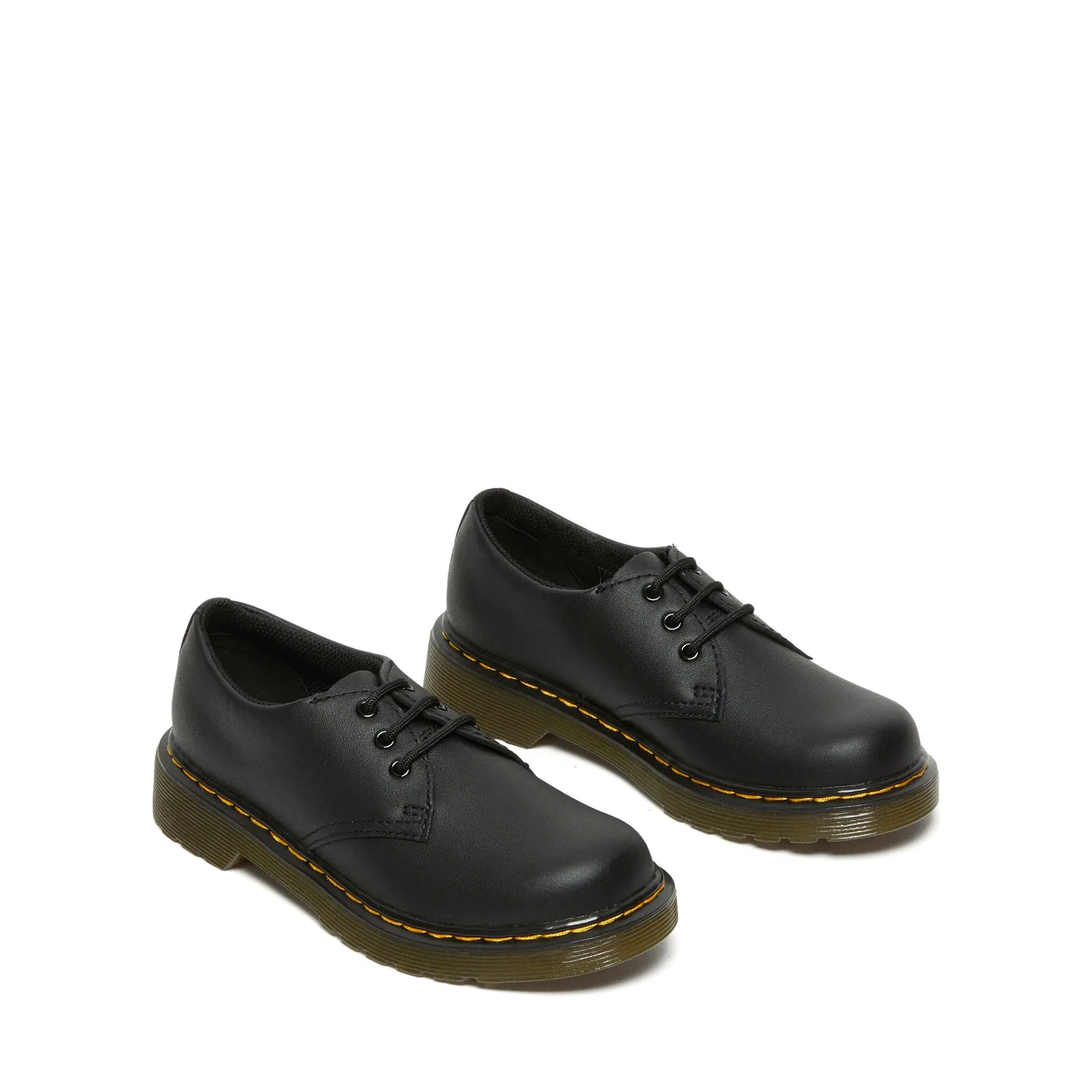 Ботинки детские Dr. Martens 1461 J Softy T Juniors, кожаные, на шнуровке, Black