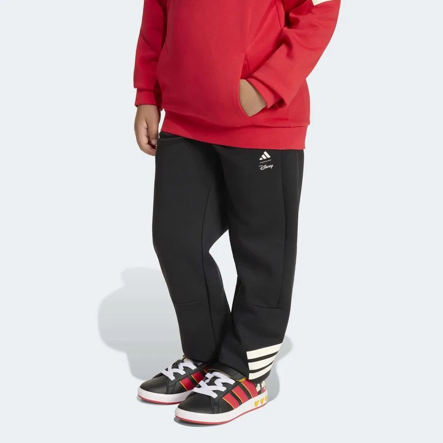 Детские спортивные штаны с принтом Disney Mickey Mouse adidas, Разноцветный — фото 3