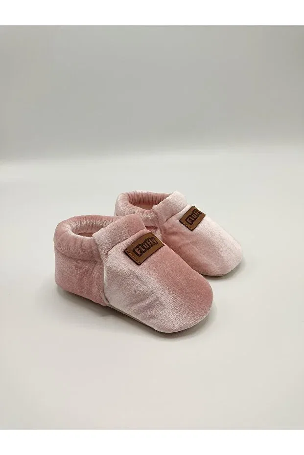 Детские домашние тапочки с эластичной шнуровкой Fluffy, Pink — фото 2
