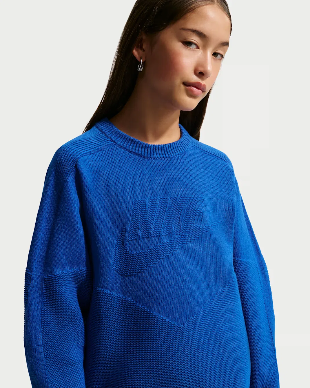 Свитер с круглым вырезом для детей постарше Nike Sportswear, Game Royal — фото 2