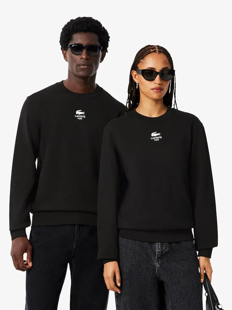 Свитшот мужской с брендированием LACOSTE, Soft Branding Crewneck