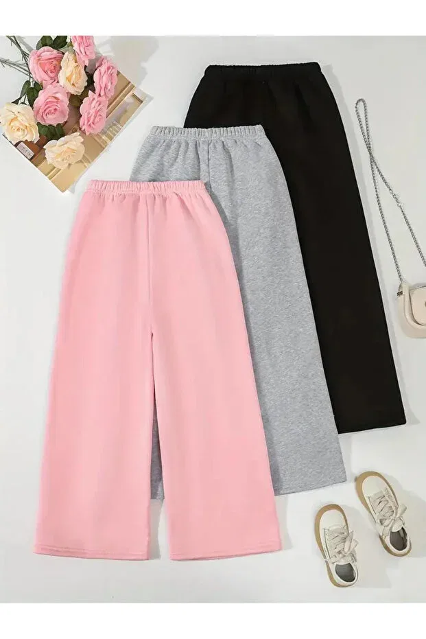 Детский спортивный костюм с принтом 3-предметный Nplstore, Pink-Grayish1 — фото 2