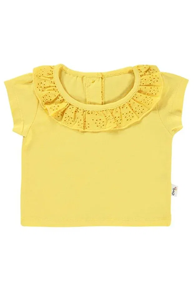 Детское для мальчиков футболка с длинным рукавом Collar embroidered Civil Baby, Yellow