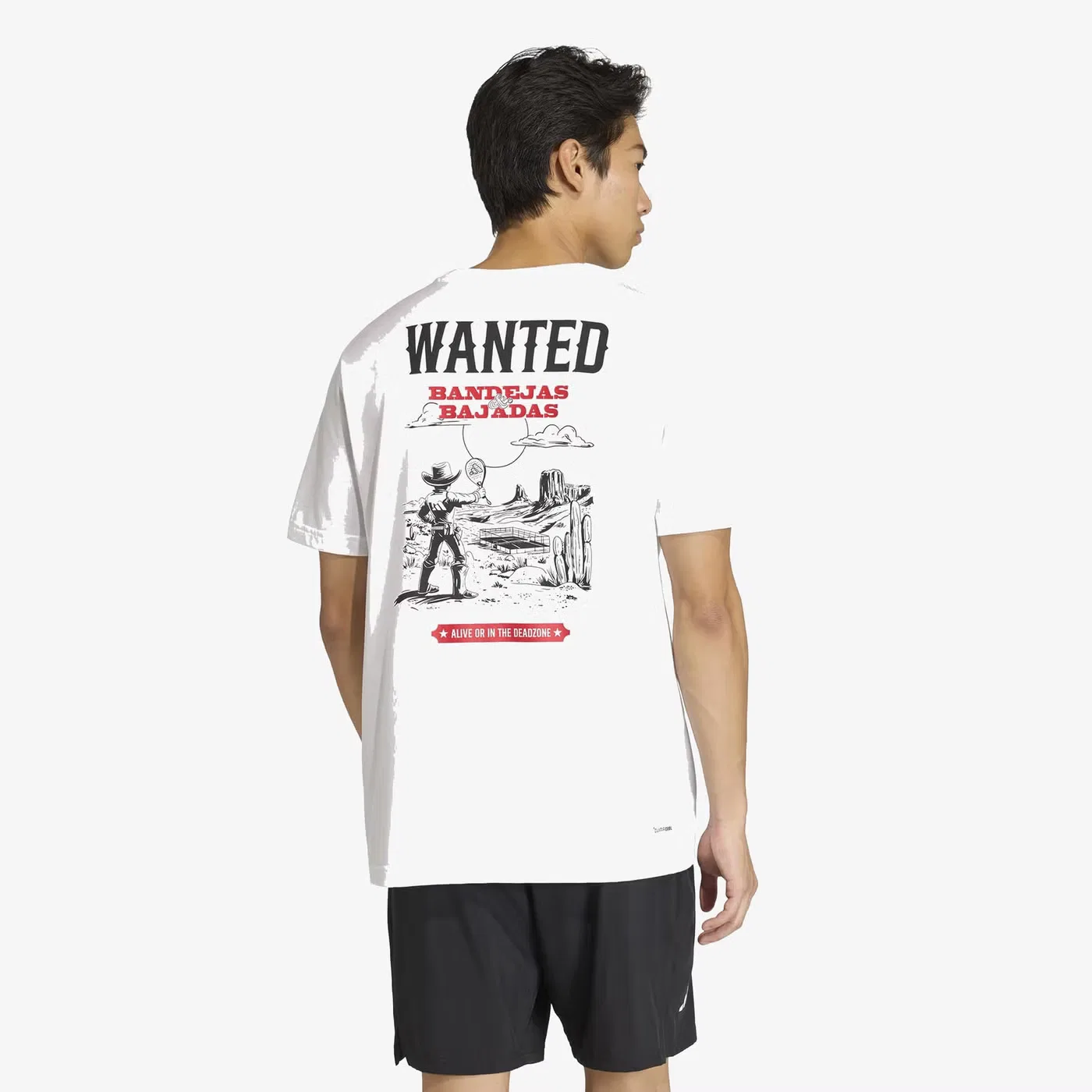 Футболка с принтом Padel Wanted Graphic Adidas, белый — фото 3