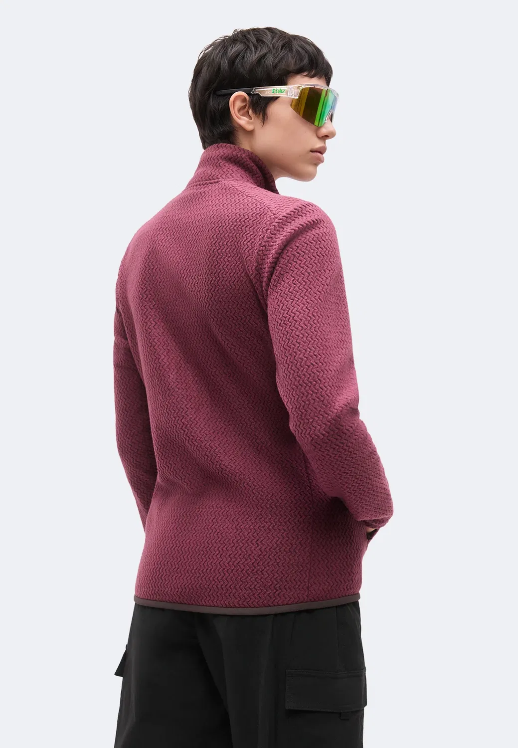 Куртка R1 air - флисовая Patagonia, Berry Fig — фото 4