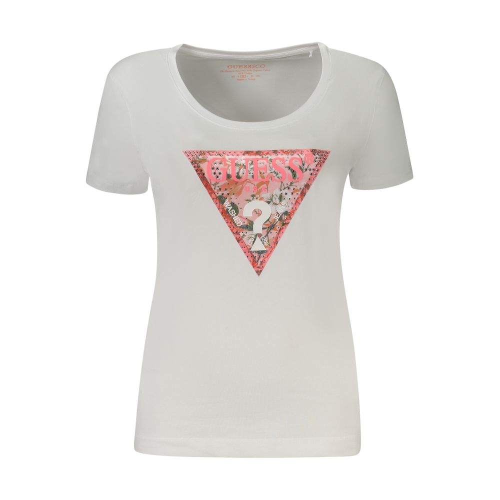

Белые хлопковые топ и футболка Guess Shoes
