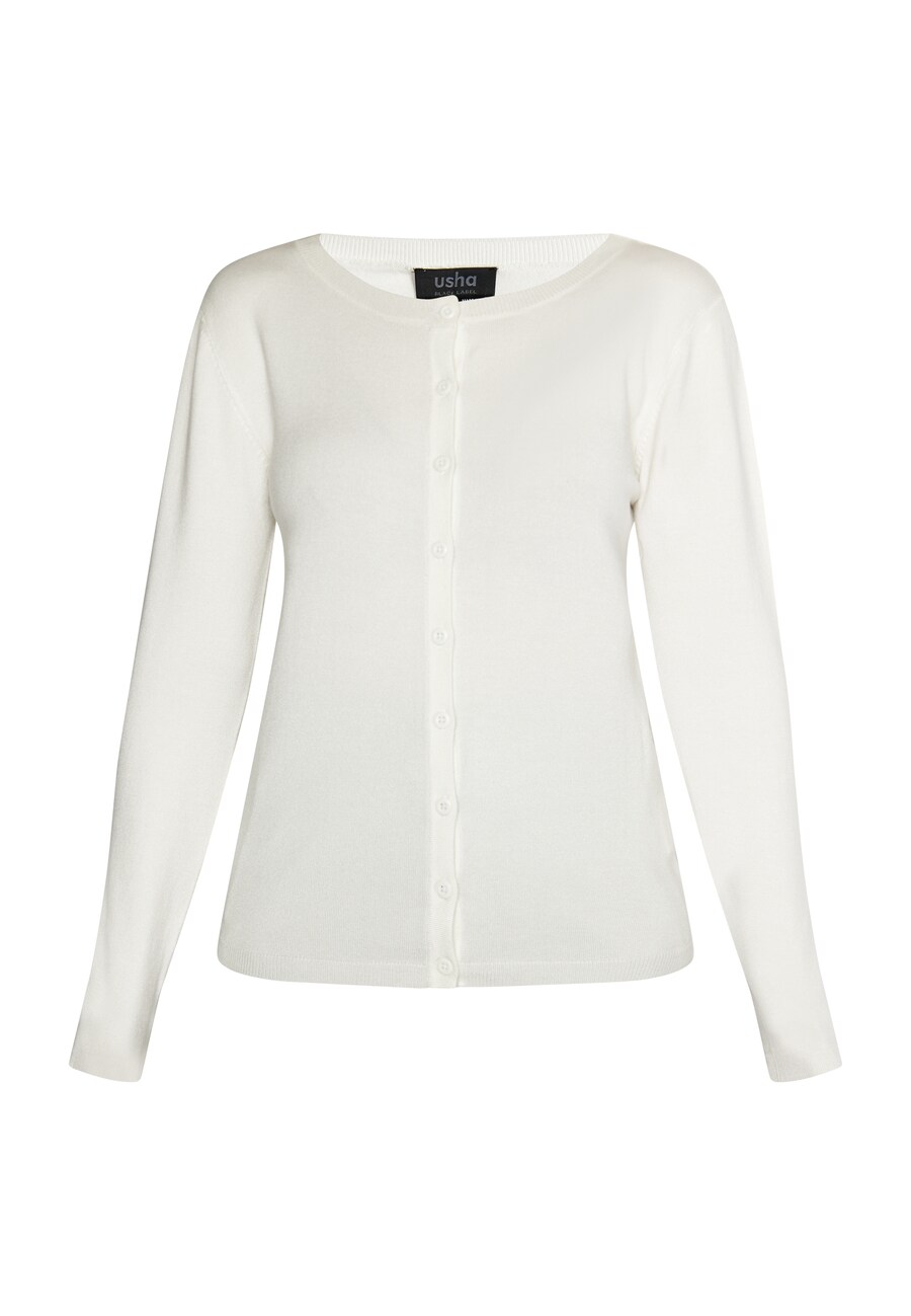 

Вязаный кардиган usha BLACK LABEL Knit Cardigan Nowles, белый