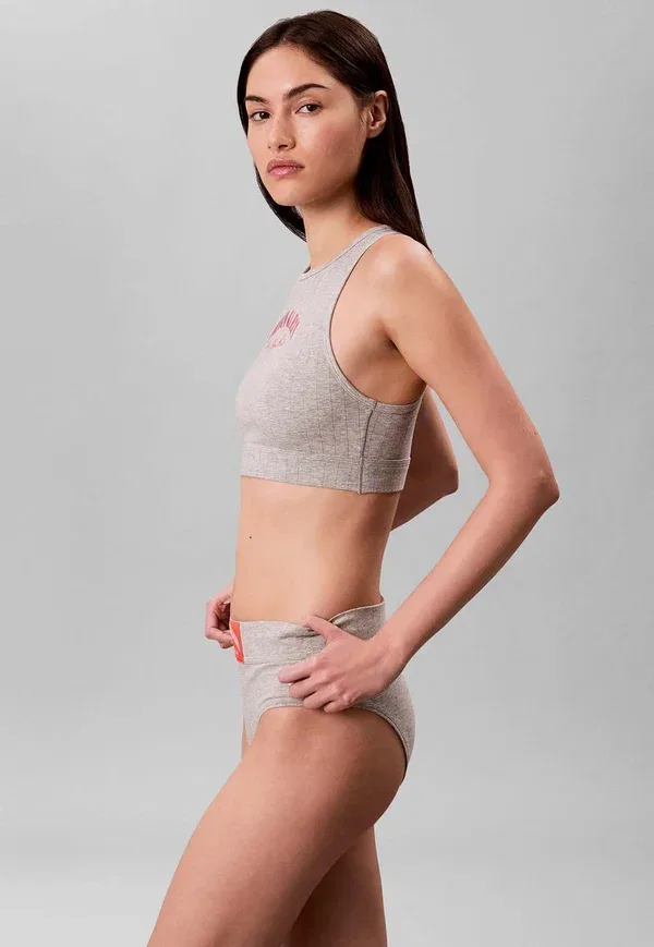 Бралетт без подкладки - бюстье Calvin Klein, серый — фото 4