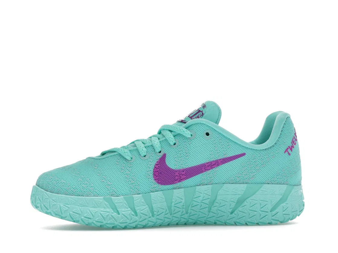 Детские кроссовки для мальчиков Nike Ja 3 Twelve Time GS, Bleached Turquoise Safety Orange Vivid Purple — фото 3
