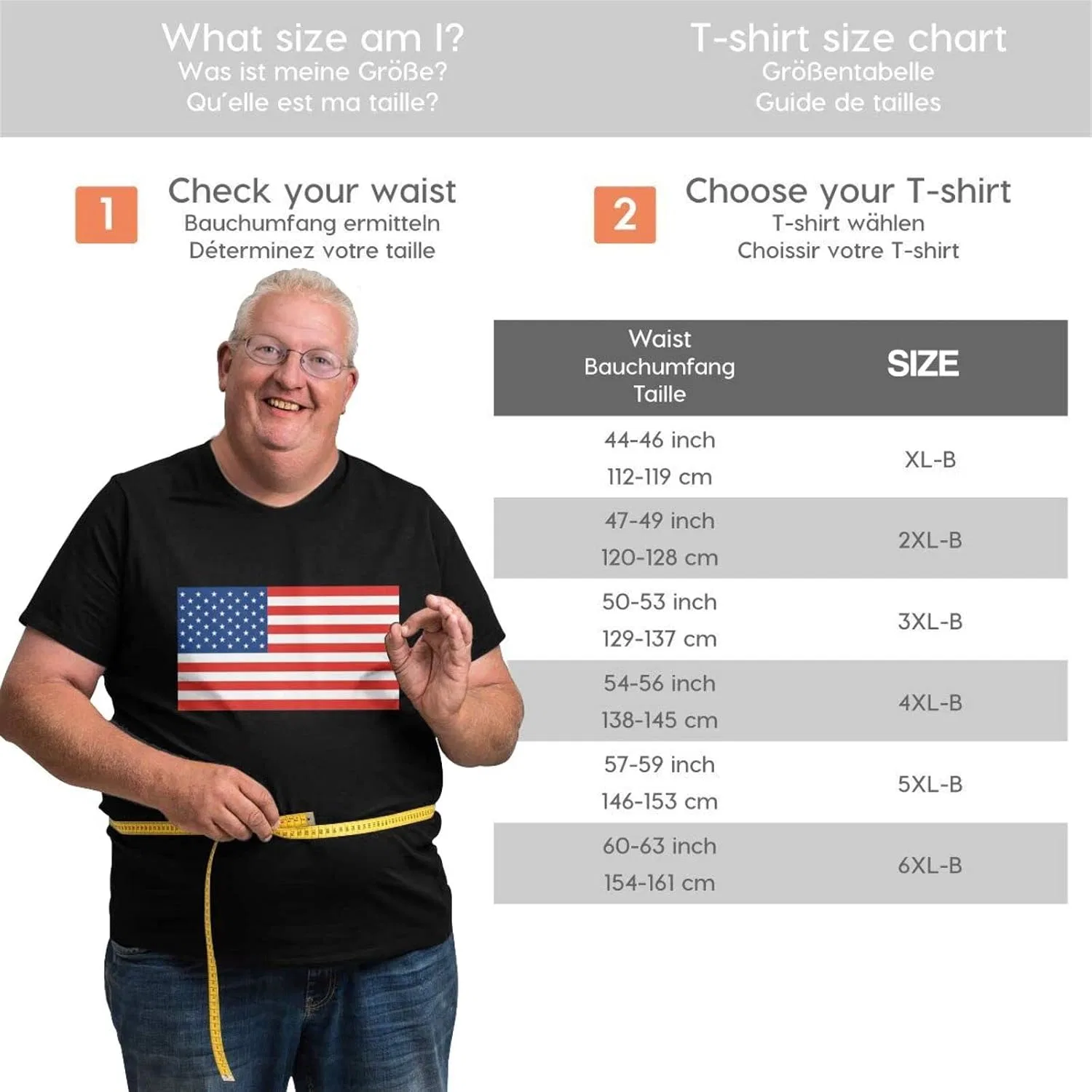 Женская футболка с графическим принтом Regular Fit, American Flag — фото 2
