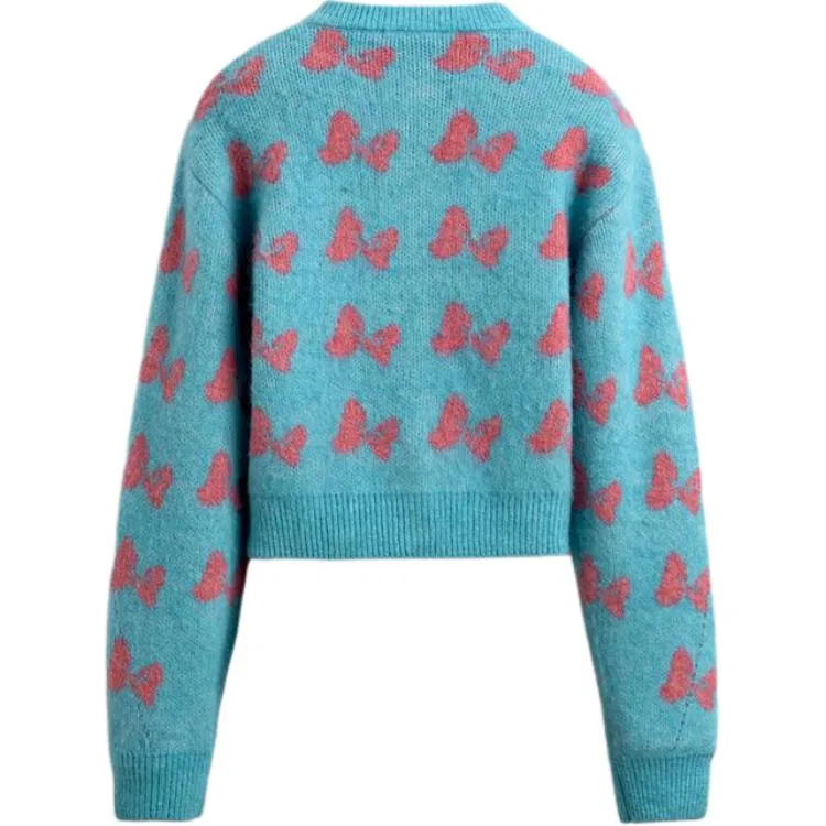 Женский джемпер с принтом x Disney Harry Lambert FW25 Knitwear, ZARA, Light Blue — фото 3