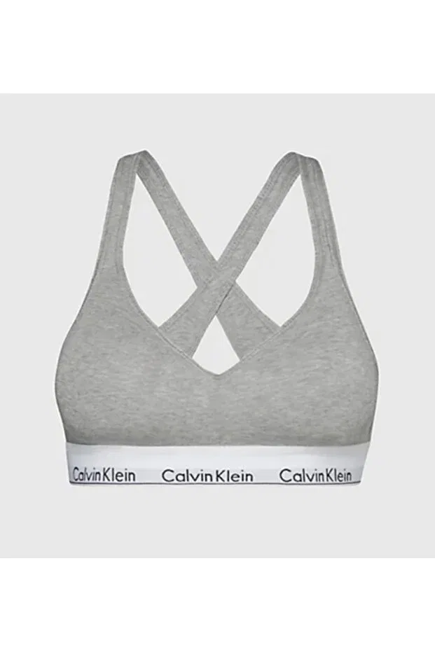 Женский бюстгальтер-бралетт с пуш-апом Calvin Klein, Gray