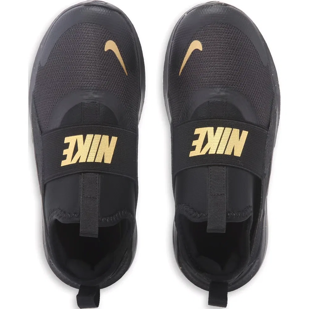 Детские кроссовки Flex Runner 4 без шнурков для малышей Nike, Black/Gold — фото 4