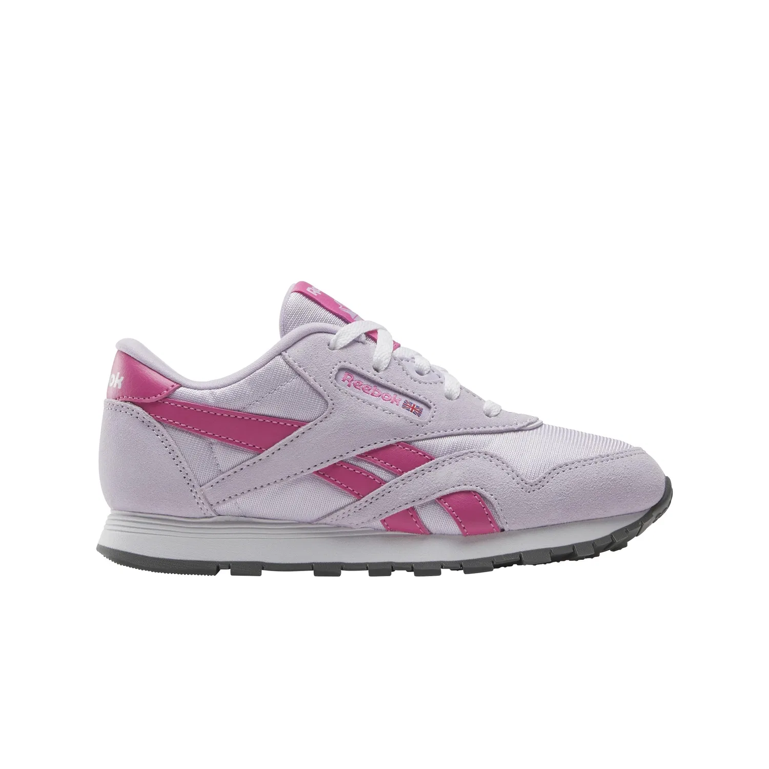 Детские кроссовки для девочек с принтом Reebok, White Pink True Pink