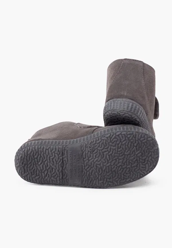 Ботинки кожаные Tira ancha adherente - baby shoes Pisamonas, серый — фото 4