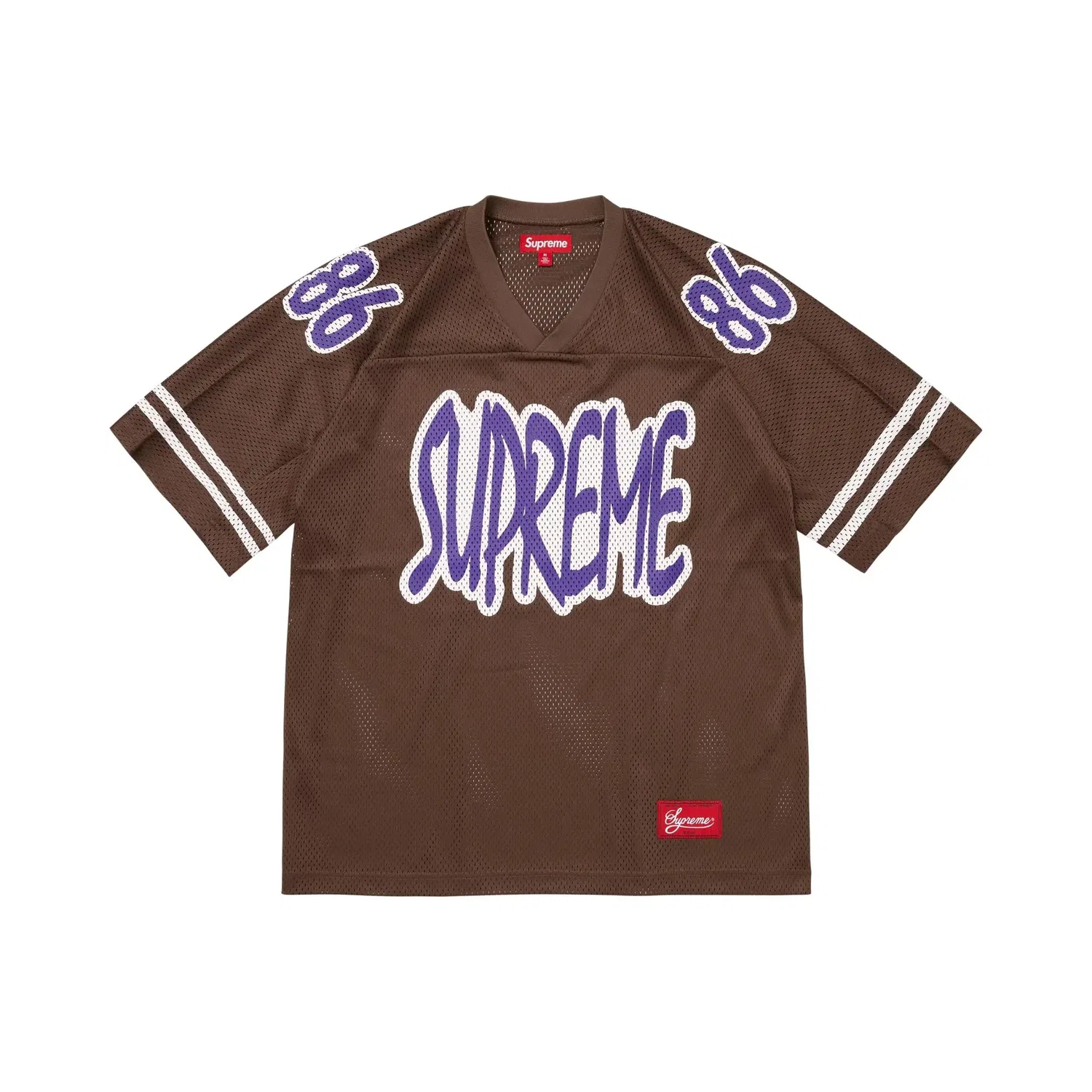 Футболка с принтом Supreme Reflective Jersey, Brown
