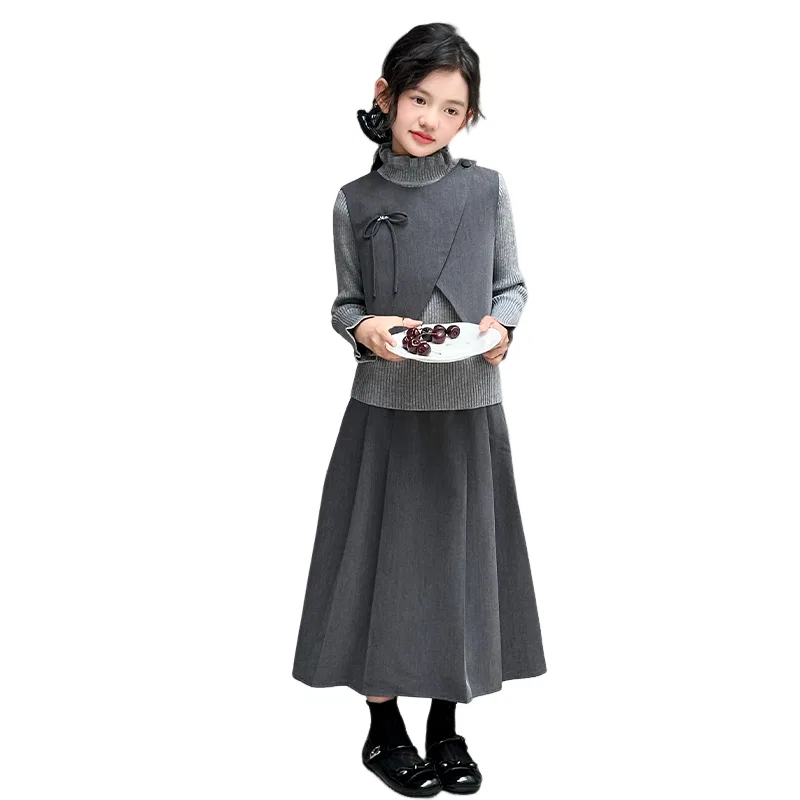 Детский комплект юбки и топа Lanza, Gray