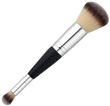 Кисть для макияжа двухсторонняя, Nylon, 16 см, Ivory Generic