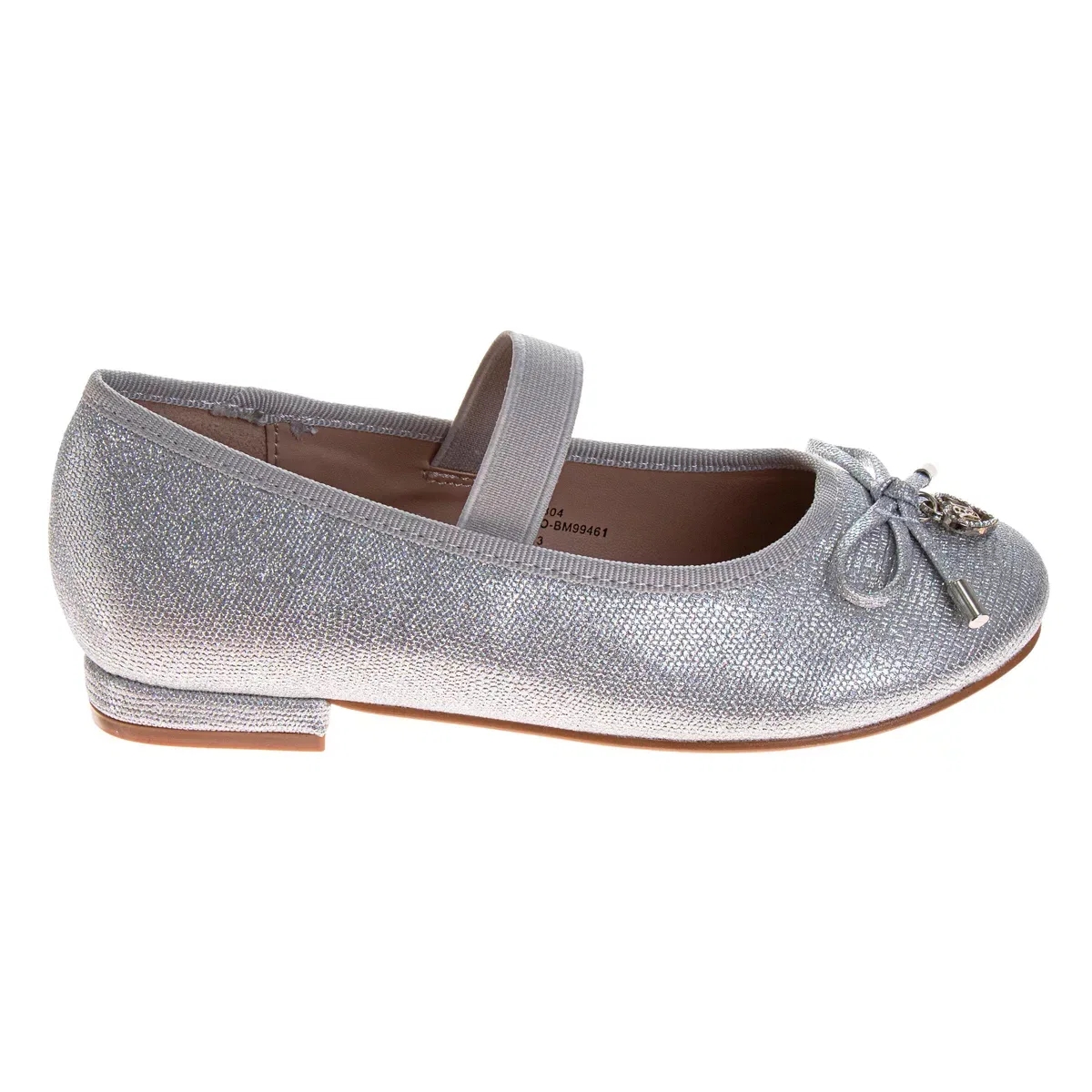Детские туфли для девочек с блестками Elegant Glitter Finish Classic Formal Badgley Mischka, Silver — фото 2