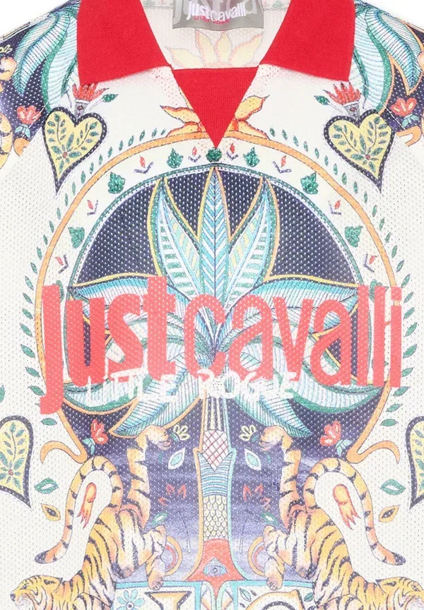 Детская рубашка поло Just Cavalli, мультиколор — фото 3