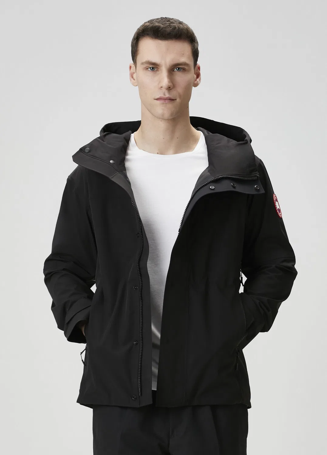 Плащ с капюшоном Canada Goose, black