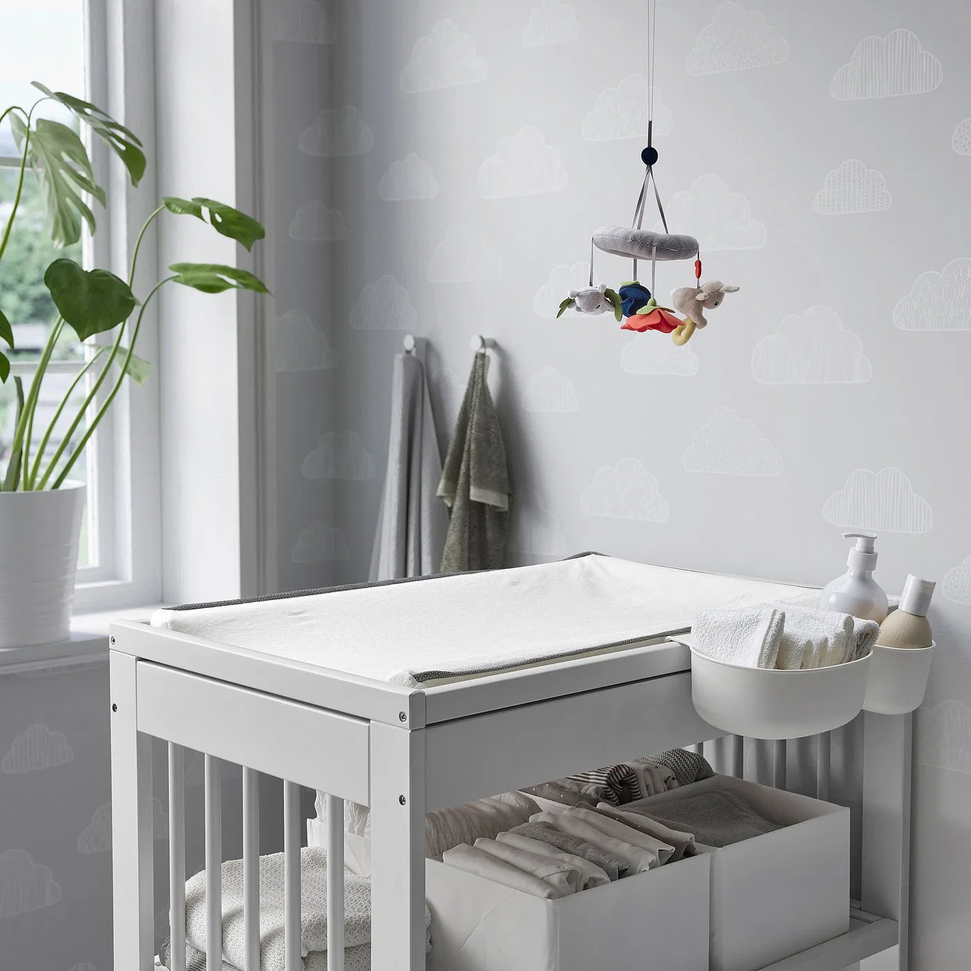 IKEA GULLIVER Пеленальный столик, серый, 82x54x93 см — фото 2