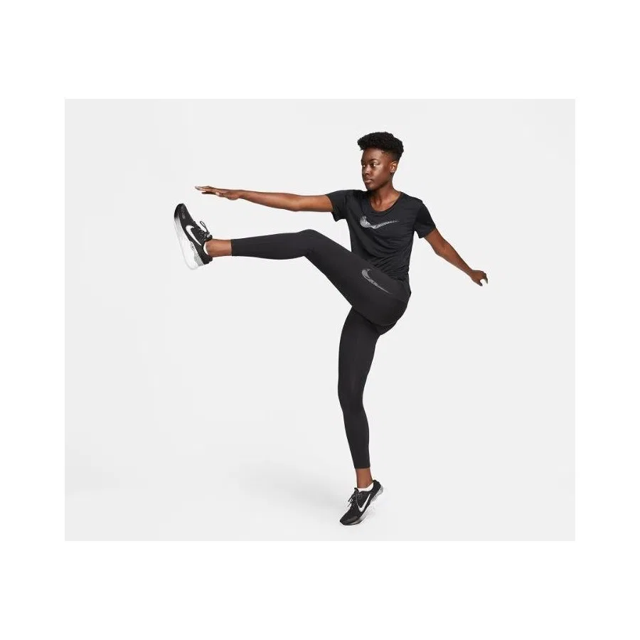 Тайтсы для фитнеса Nike Dri-Fit Fast, Черный — фото 2