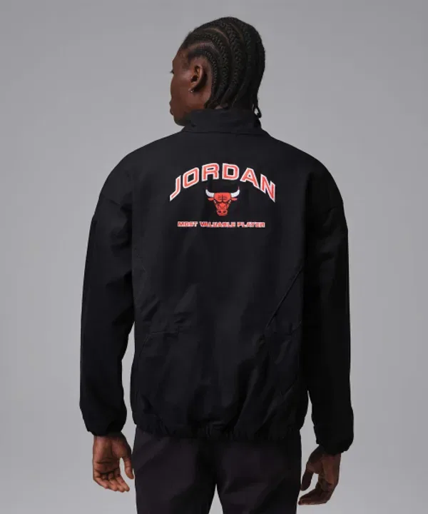 Куртка утепленная, Jordan Flight Graphic Workwear Nike, черно-белая — фото 2